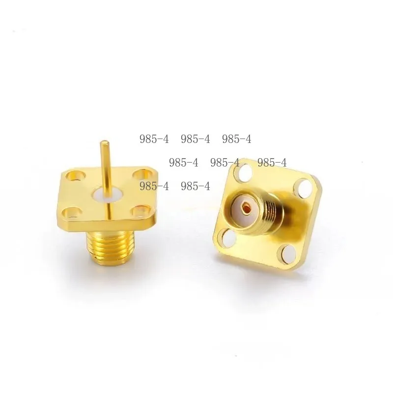 Four-hole Flange SMA Adapter Interface, SMA905 Socket for Optical Instrumentation Support