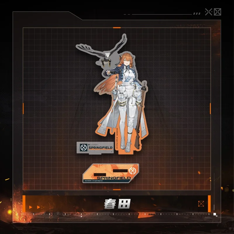 Game Girls Frontline M4A1 M16A1 Acrylic Stand Model Plate Lovely Desk decorations Cute Souvenir Creative Animated character view 2