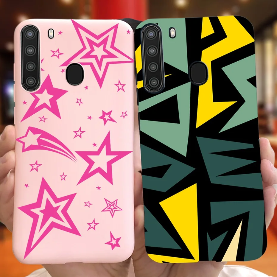 For Samsung Galaxy A21 A21s Phone Case Fashion Design Soft Silicone TPU Cover For Samsung A21 A 21 21s SM-A217F A215U A215W