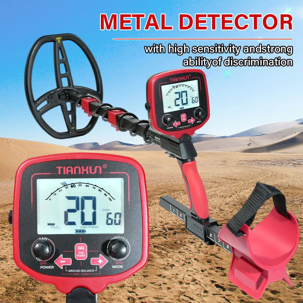 Metal Detector TX-850L Gold Metal Detector High Performance Underground Gold Silver Jewelry Detector Finder Treasure Hunter