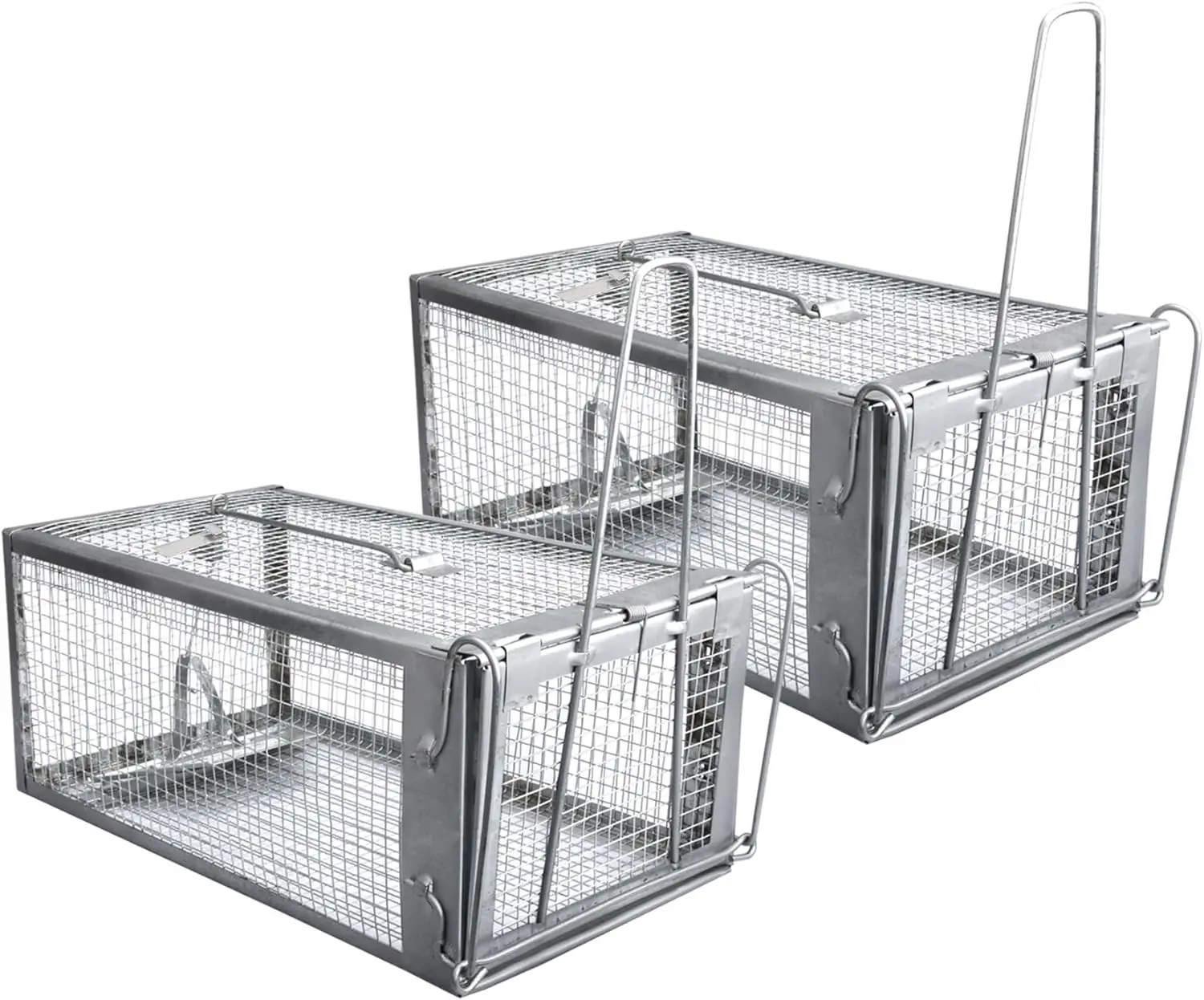 

Humane Rat Traps 2-Pack for Chipmunks Mice Voles Indoor Outdoor Live Catch Release