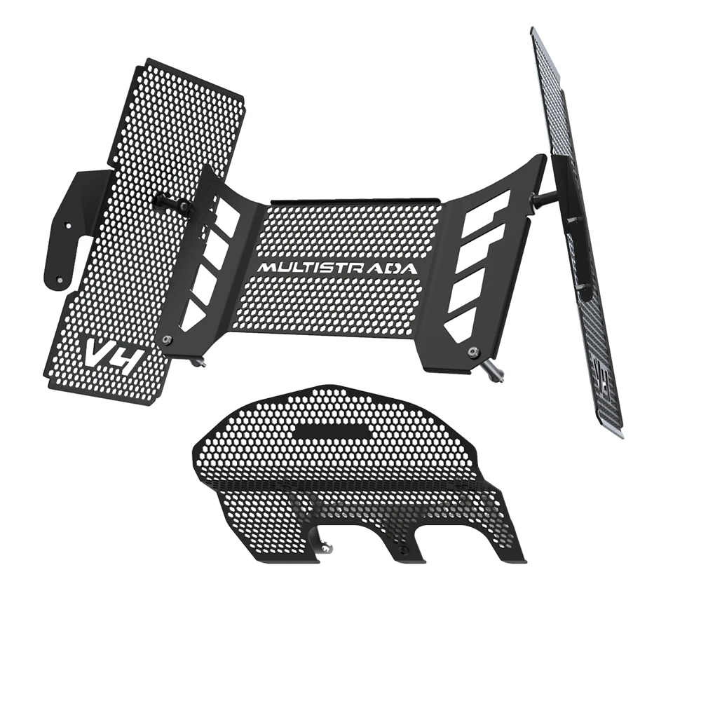 Motorcycle Radiator Guard Grille For Ducati Multistrada V4/S/Pikes Peak/S Sport/Rally Oil Cooler Engine Cylinder Head Protection