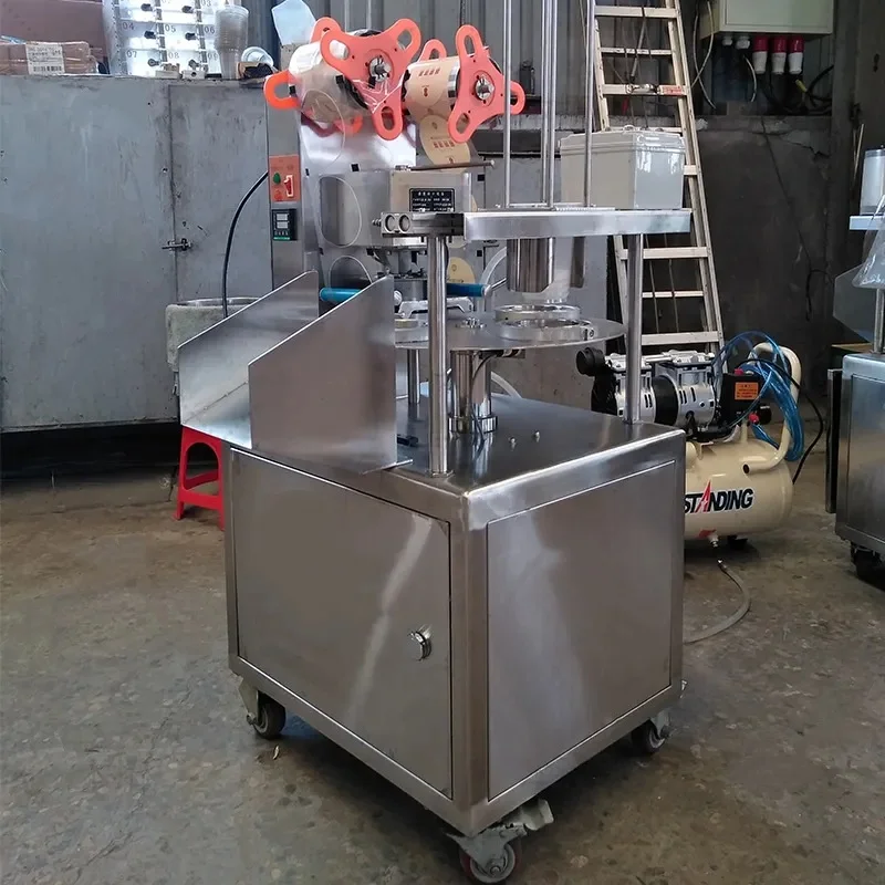 Hochgeschwindigkeits-Versiegelungs- und Füllmaschine für kleine Unternehmen, reine Flüssigkeitsbecherverschließmaschine, Becherverschließmaschine