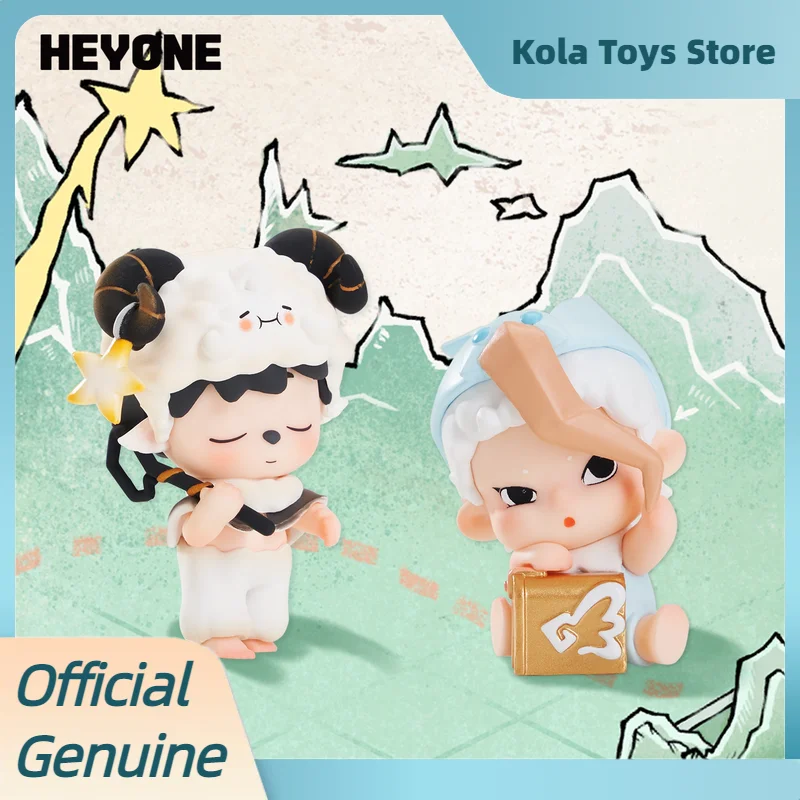 جديد Heyone Mini Lost Time Town Series صندوق أعمى صغير يتدفقون الشكل جمع زخرفة نموذج اللعب صندوق غامض لطيف الشكل هدية