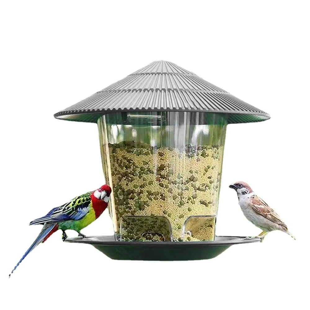 

Bird Feeder Automatic Foot Feeding Tool Outdoor Bird Feeder Hanging Nut Feeding Multiple Hole Dispenser Holder Food Container