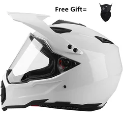 Professional Motocross Helmet Off-Road ATV Cross Mtb Dh Racing Motorcycle Dirt Bike Capo De Moto Casco White Ce Dot