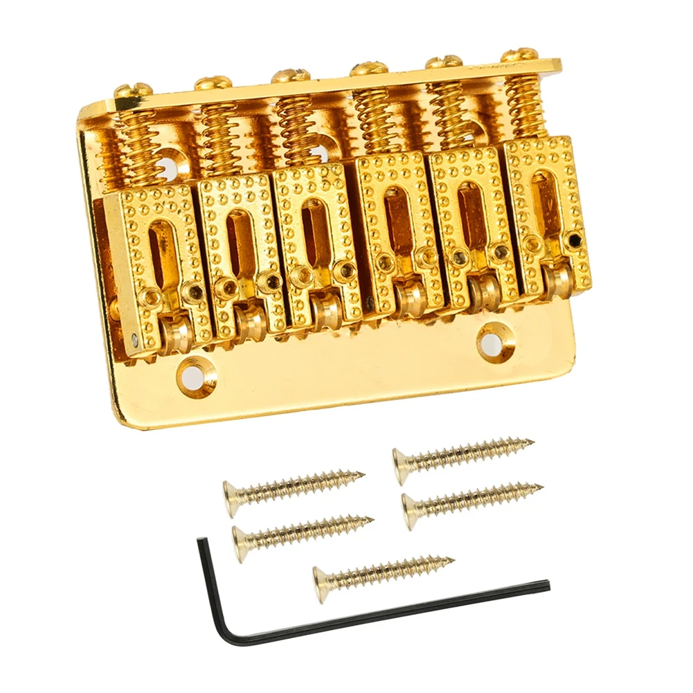 For Electric Guitar Hardtail For Bridge Featuring Top Loading Configuration and 6 String Fixed Roller Saddle System