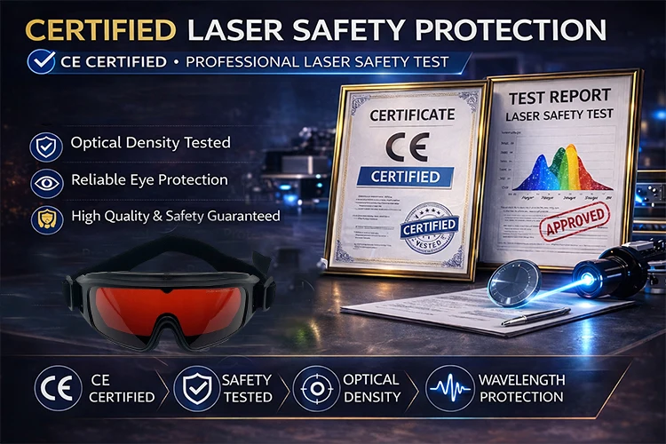 Laser Protective Goggles Eye Protection 532nm Fit over Safety Glasses for Laser Engraver Cutter DIY Users Protective Eyewear