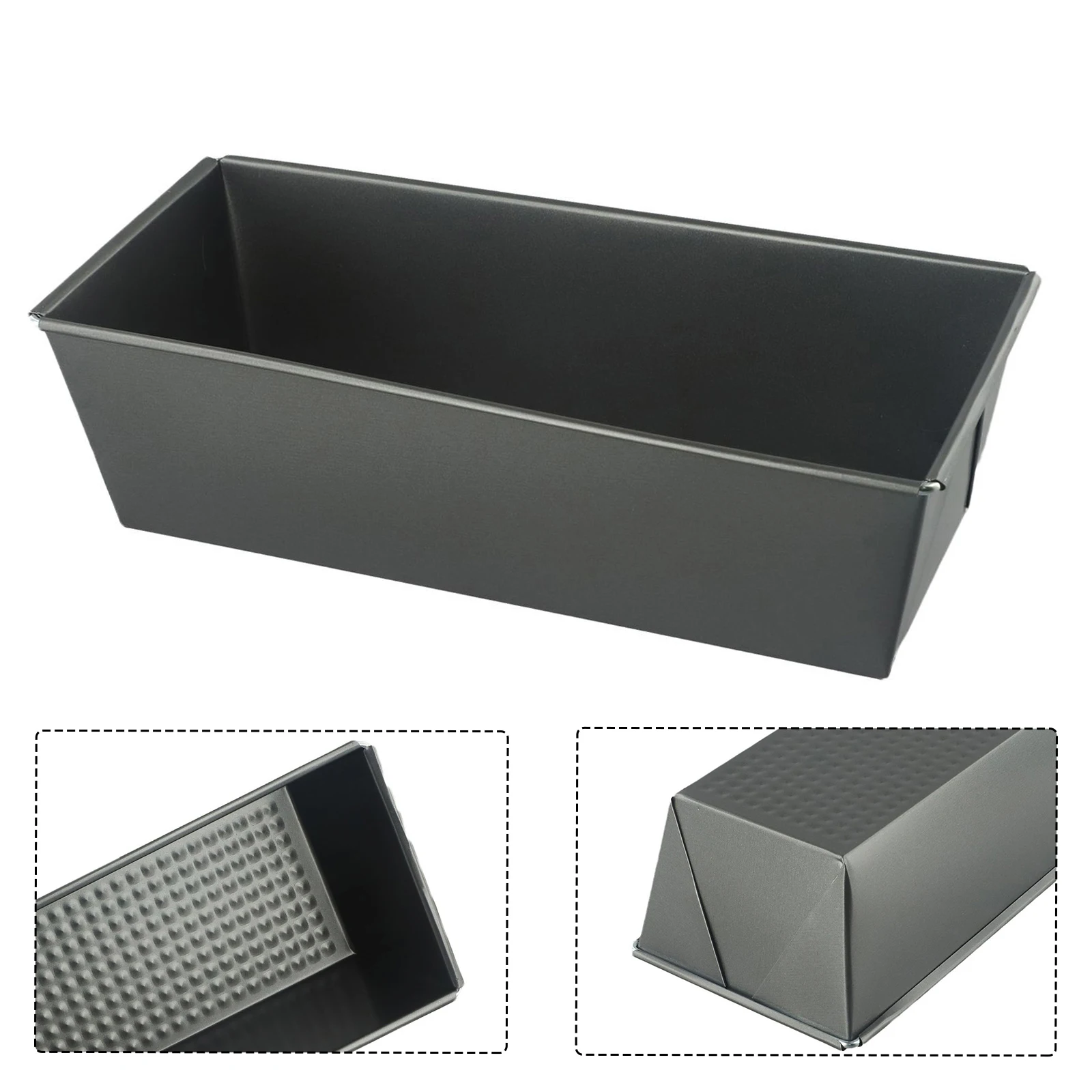 Baking For Mold Tray Rectangular Nonstick Loaf Pan for Cake Bread Toast Made from Carbon Steel for Repeated Use
