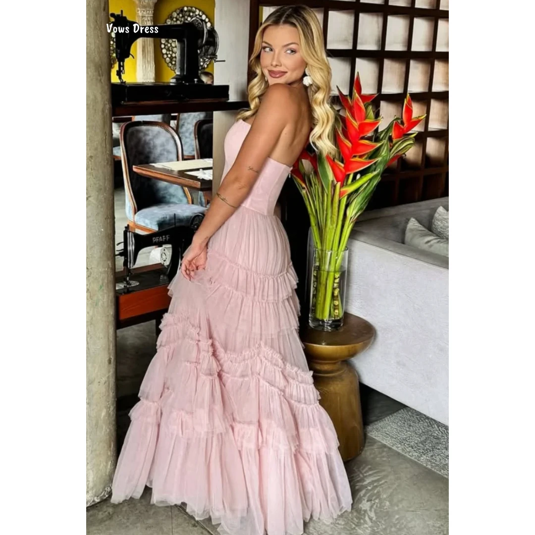 

Vows Ball Gown Dress Custom Made Evening Dresses Woman Elegant Dresses for Special Event Layered Formula Line A Chiffon Prom