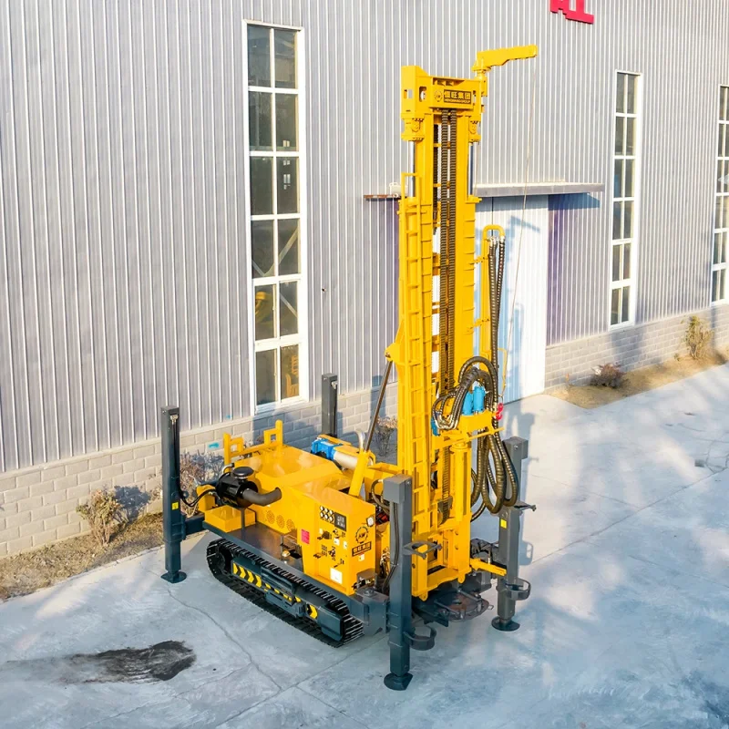 New 2025 Hydraulic 750M Machine Mounted Well Drilling Rig For Sale Engine Water Wells Drill