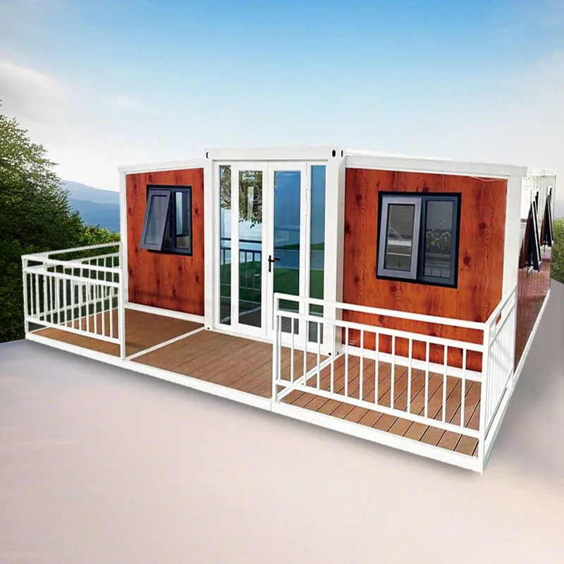 Modern Extendable transportable Customized Prefabricated Mobile Tiny Home Prefab 2 Bedroom Folding Container Tiny Modular House