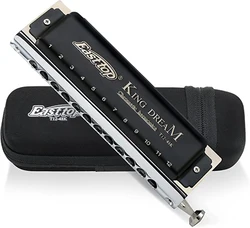 East top King Dream Chromatic Harmonica Key of C,12 Holes 48 Tones Professional Mouth Organ Harmonica for Adults, Professionals