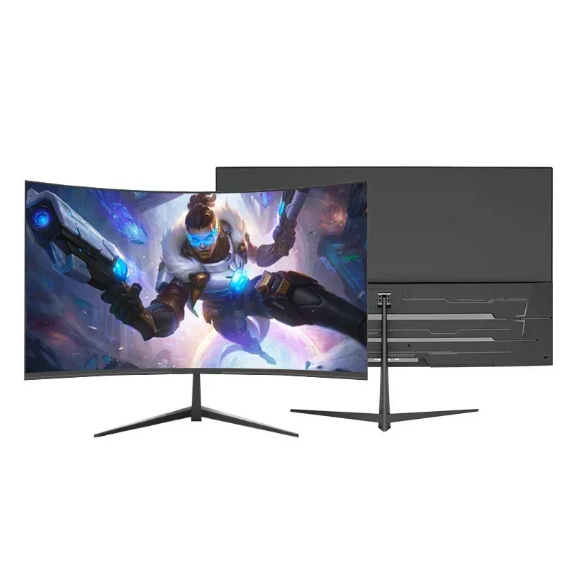 Monitor LCD da gioco con risoluzione 1080p Monitor da gioco con schermo curvo Monitor per computer da 32 pollici