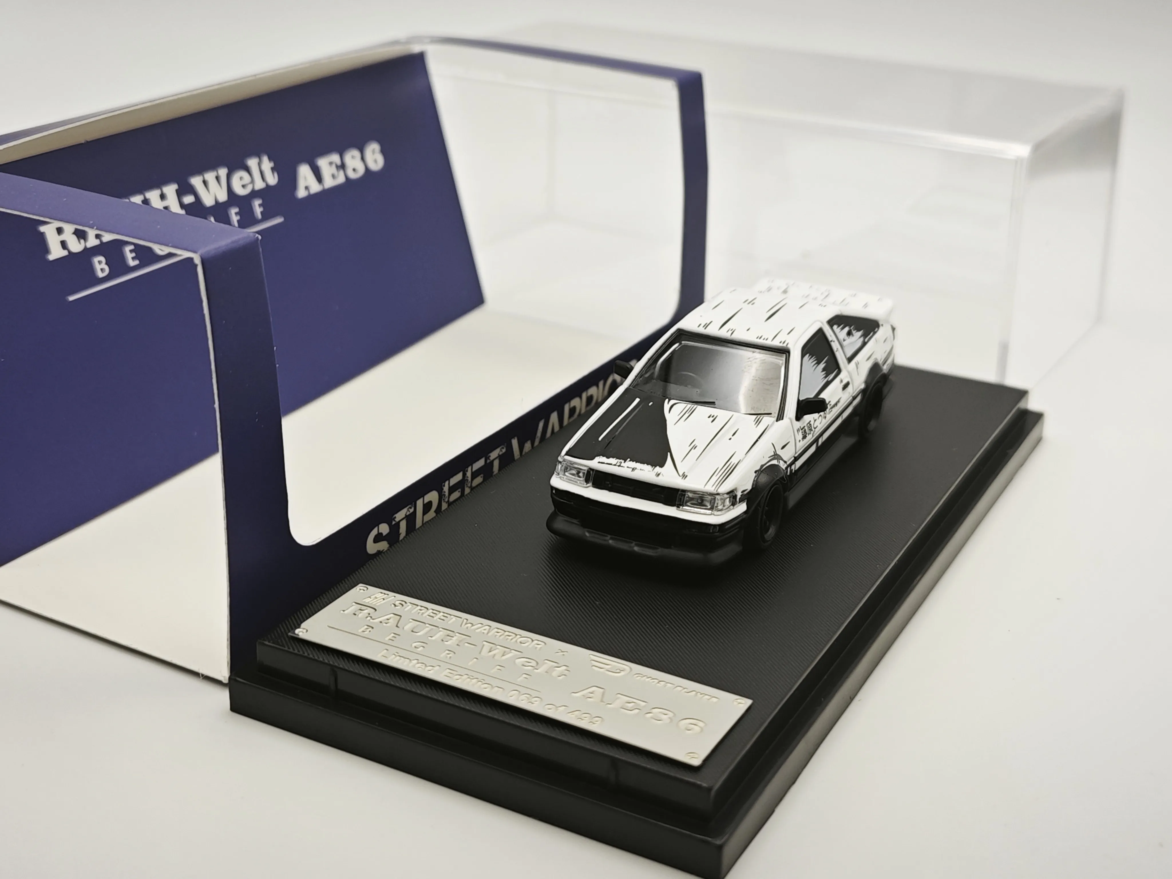 SW 1:64 도요타 와이드바디 AE86 합금 모델 자동차