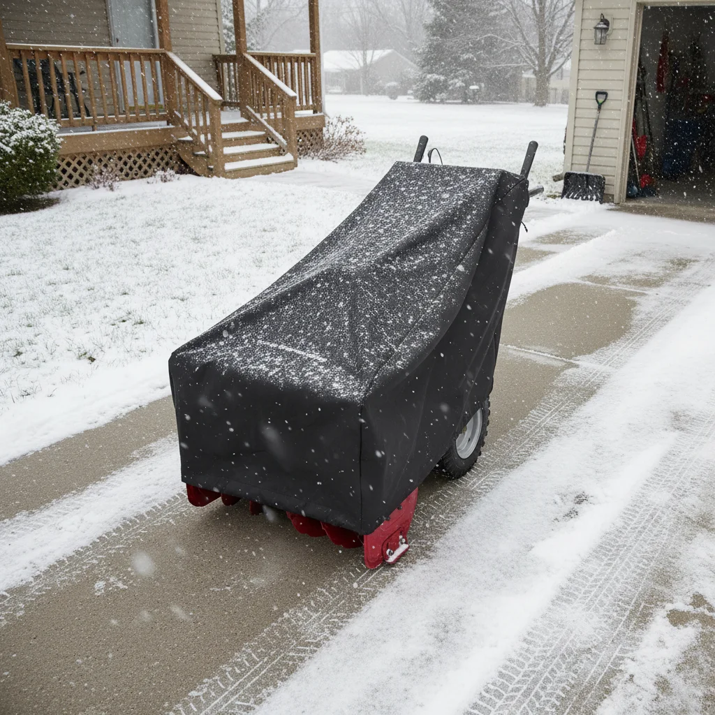 

Snow Blower Cover Waterproof Snowblower Cover Outdoor Snow Thrower Protector Dust Cover For Garden Power Tools