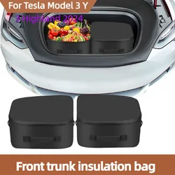 Tesla New 3  2024 Frunk Cooler Organizer for Tesla Model Y 3 2021-2024 Highland Insulation Cooler Bag Front Trunk Storage