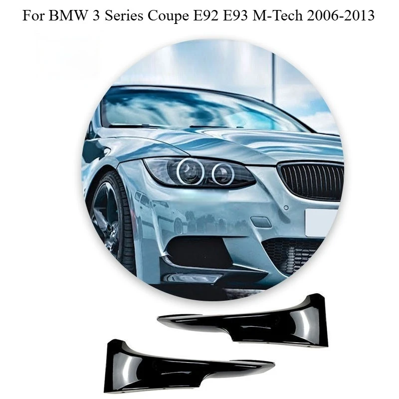 

Car Front Bumper Wrap Corner Spoiler for BMW 3 Series Coupe E92 E93 M-Tech 2006-2013 Diffuser Splitter Protector Auto Parts