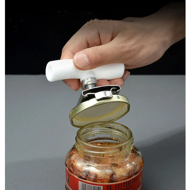 

Adjustable Multi-function Bottle Cap Opener Stainless Steel Lids Off Jar Opener Labor-saving Screw Can Opener for Kitchen Gadget