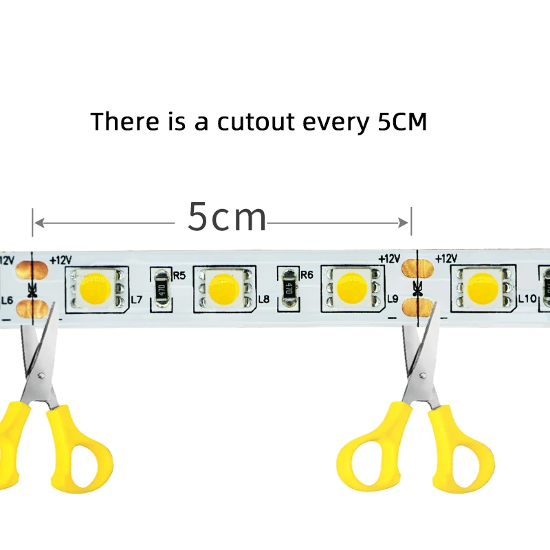 LED Strip 5050 SMD RGB White Warm Blue Green Red Lights 12V Waterproof 5M 300LED Tape Lights Flexible Lamp Ribbon TV Backlight