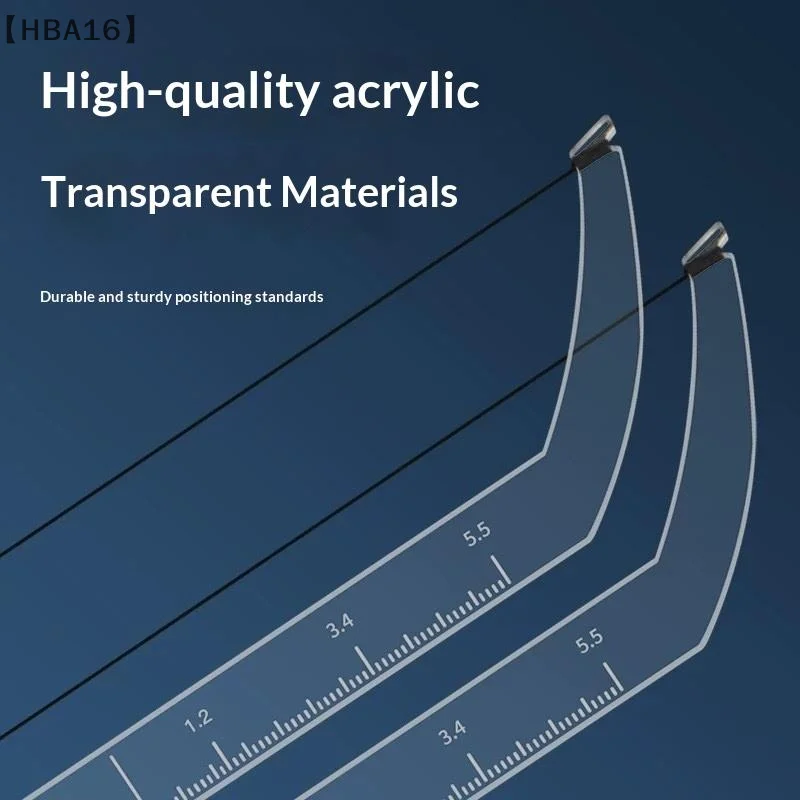 〔HBA16〕Microblading Eyebrow Mapping Ruler Permanent Makeup Brow String Pre Inked Tattoo Bow Arrow Line Drawing Auxiliary Tool