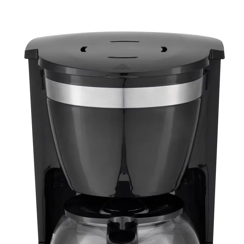 Electric plastic 10-12 cup American drip coffee machine with timer and automatic 12-liter coffee maker