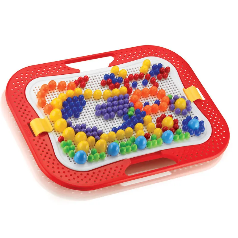 

Kindergarten educational science and education toys collage toys colorful mushroom nails