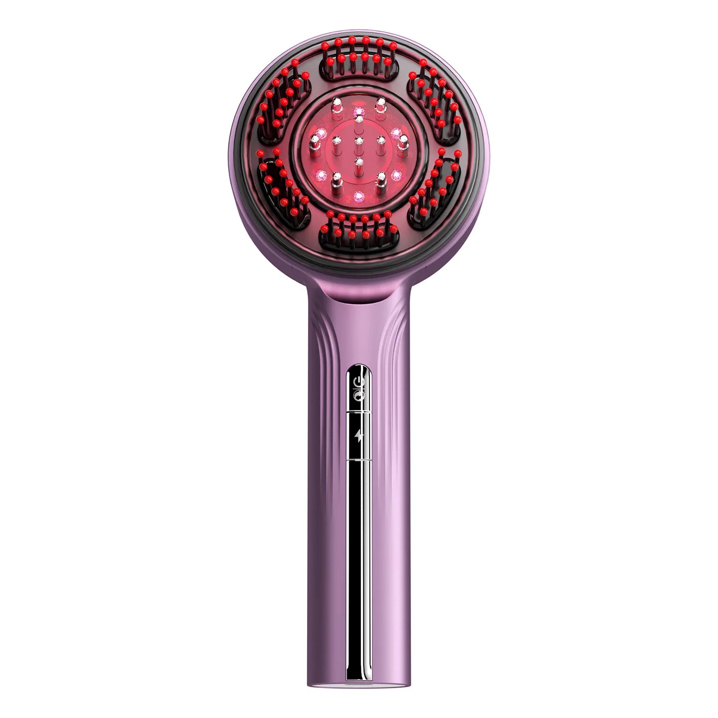 EMS Microcurrent Scalp Massage Comb, Red Light Hair Care Device, Essential Oil Liquid Applicator Multi-functional Hair