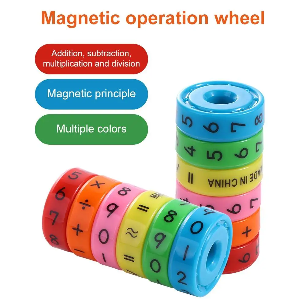 Axe magnétique mathématiques Puzzle Cube mathématiques bloc magnétique chiffres Cube magique apprentissage jouets éducatifs Montessori jeu de Puzzle
