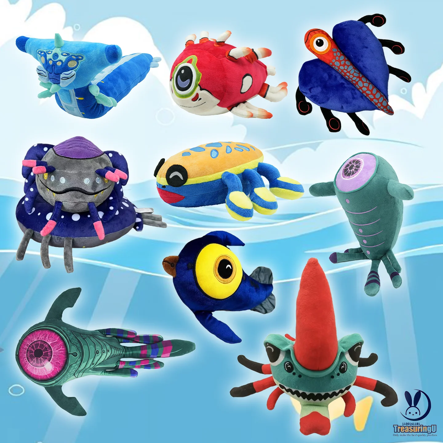 

TreasuringU Subnautica Plush Toys Hoverfish Stuffed Dolls Cute Oculus Game Fluffy Pillow Children Birthday Gifts