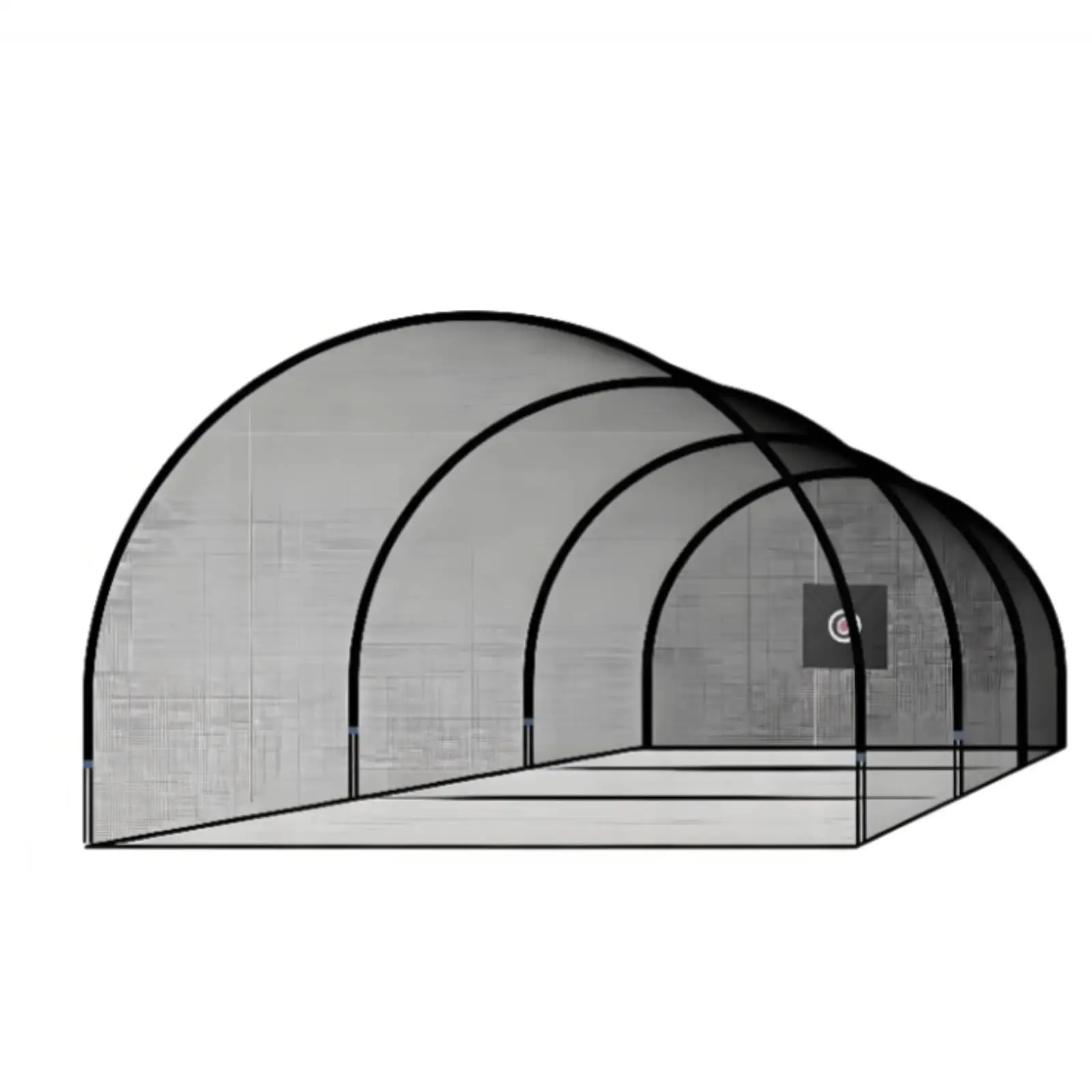 Baseball Training Cage Portable Batting Net for Softball with Secure Anchoring Stakes and Durable Polyester Mesh
