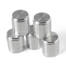 5 pz WH148 15*17mm potenziometro manopola tappo argento lega di alluminio manopola Caps