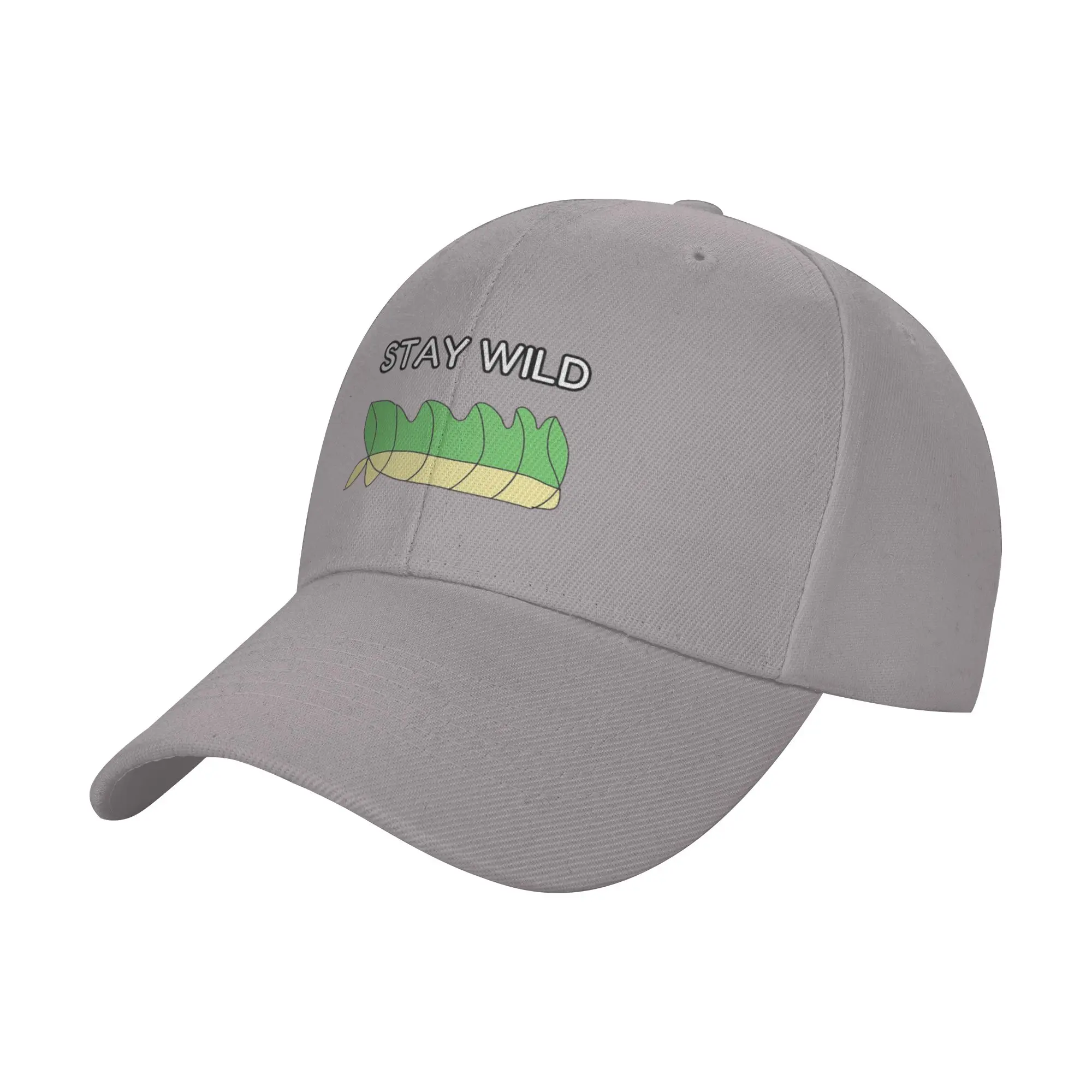 Hot Sale Stay Wild Nature Leaves Inspirational Quote Baseball Cap  Summer Golf Cap  Sightseeing Tour Golf Cap