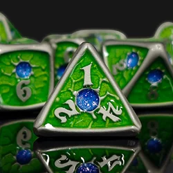 7PCS Metal Eye Dices Set And Box DND Polyhedral Dice  Board Card Game Supplies D4 D6 D8 D10 D12 D20 For Role Playing Game D&D