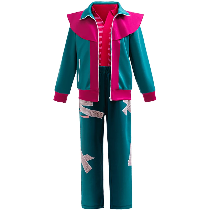 Neues Cosplay-Set „Forgotten Island“ in Kontrastfarben, Sportjacke, lässiges zweiteiliges Set für Kinder, für 3-10-jährige Kinder. – Detail 3