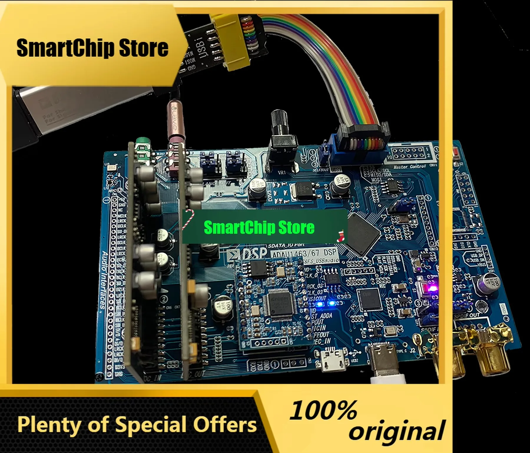 SmCpAdau1463 Development Board Adau1467 Compatible With Ct7601usb Interface Sam5504 Effect Module