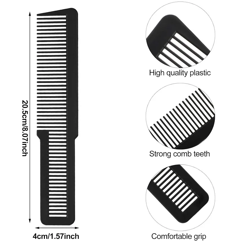

12pcs Hair Cutting Comb Fine Tooth Styling Barber Styling Carbon Fiber Hairdressing Combs Anti-Static Comb for Home Salon Barber