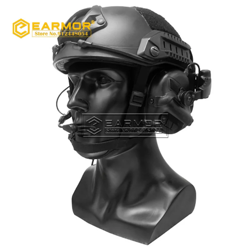 EARMOR Headset Swing Bracket 360°Rotation Ops-Core Helmet ARC Rails Adapter for MOD3 / MOD4 Series M32 / M31 / M32H / M31H