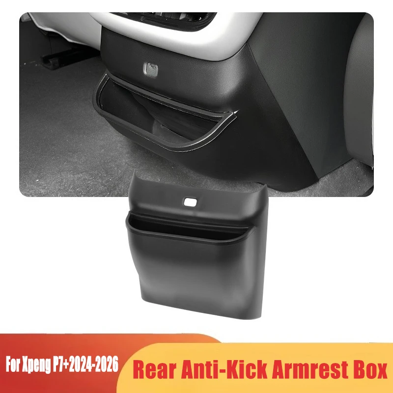 

Rear Anti-Kick Armrest Box For Xpeng P7+2024-2026 Armrest Box Storage Box Car Auto Interior Accessories Waterproof Car Supplies