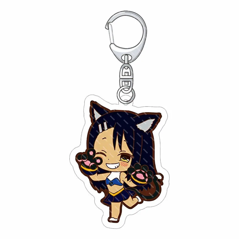 

Don't Toy with Me, Miss Nagatoro Anime Keychains Acrylic Figure Pendant Cute Kawaii Cartoon Key Rings Bag Charm Fans Merch Gift