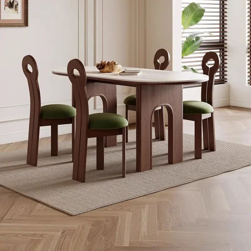 

m Украшение Овальный обеденный стол Держатель для салфеток Роскошная центральная консоль Ножки обеденного стола 75 см Мебель для комнаты m