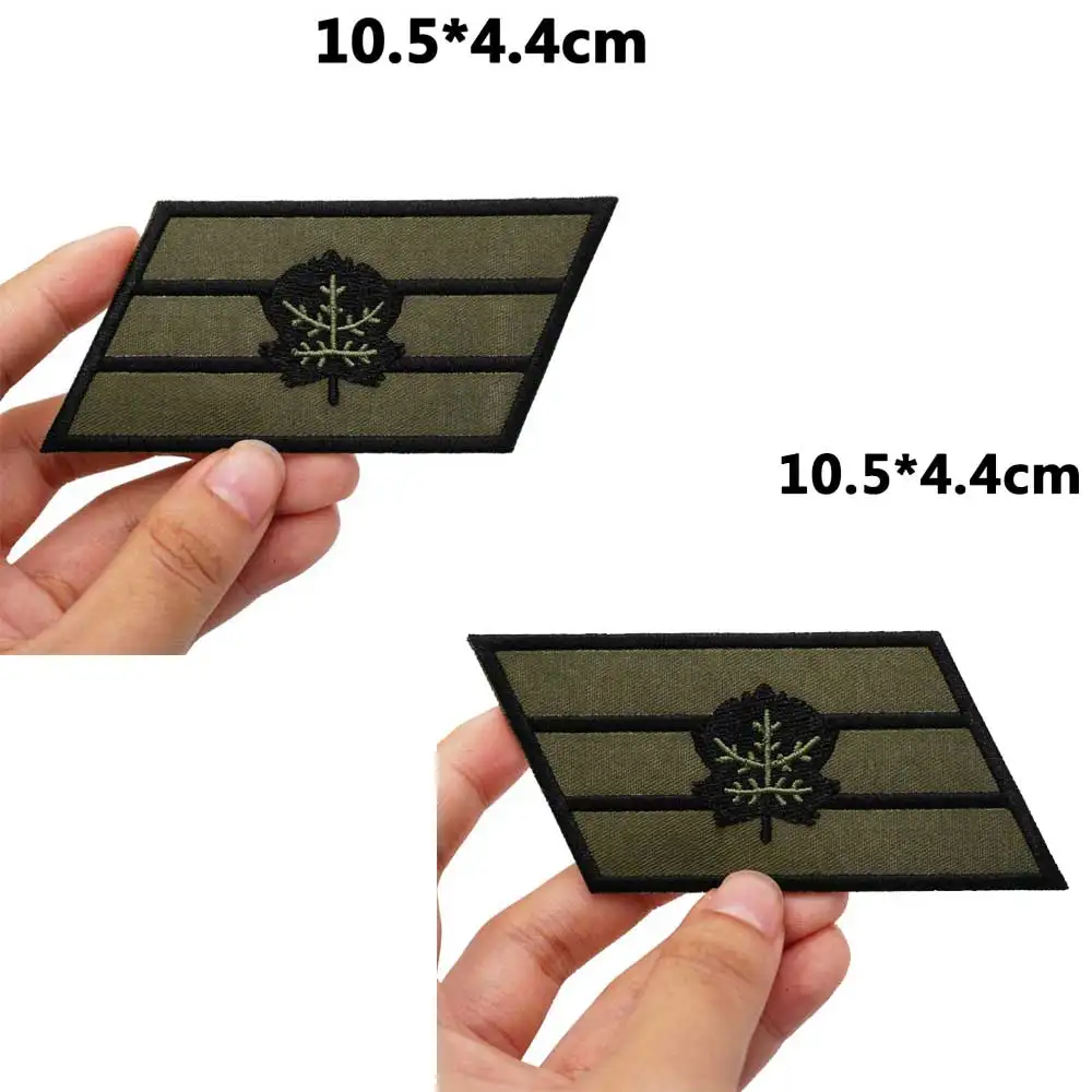 RANK Tactical Embroidery Patches for Backpacks and Clothing military Accessories with Hook backing or iron back