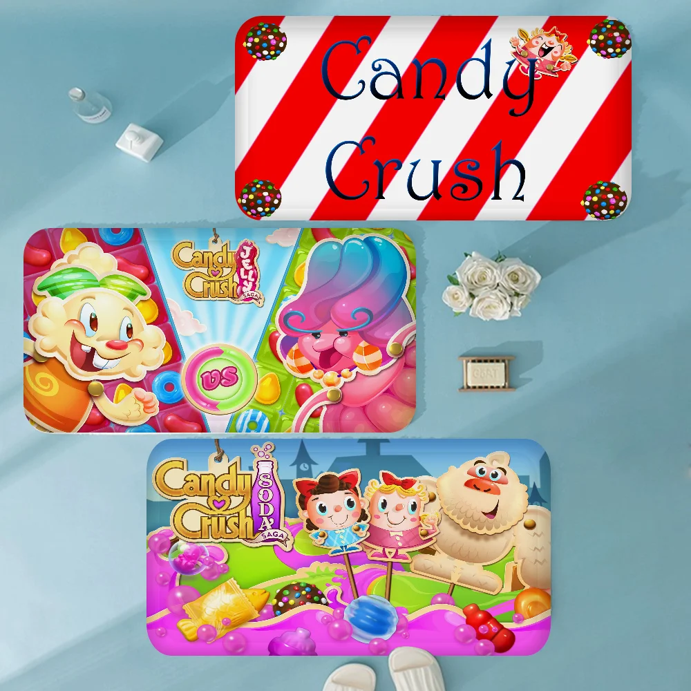 

Candy Crush Saga Hallway Carpet Non-Slip Laundry Room Mat Laundry Decor Balcony Child Living Room Bedside Area Rugs