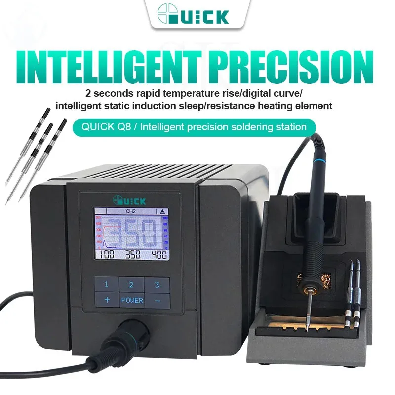 2022 Update Electric Iron QUICK Q8 intelligent touch lead-free solder station