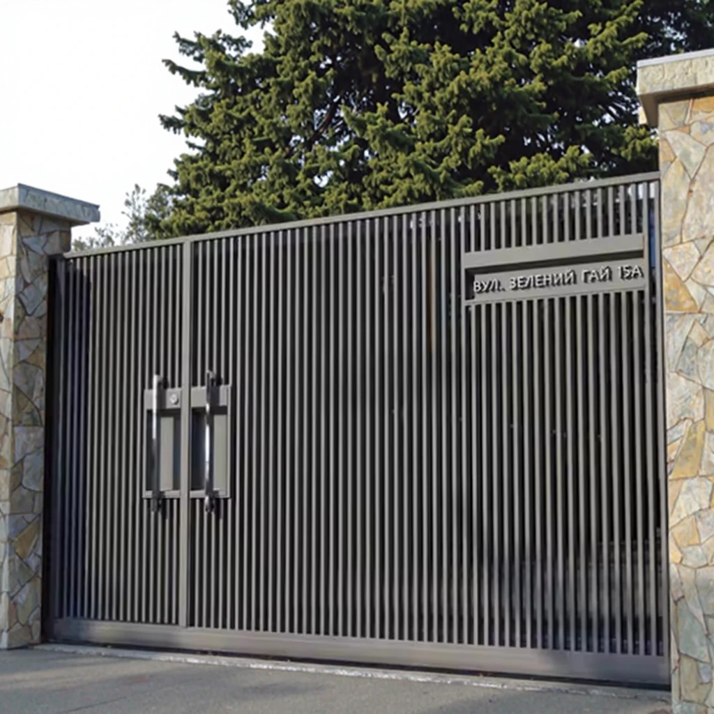 Automatic Aluminum House Gate Designs Garden Aluminum Gate Gates for Residential Houses Weather Resistant Outdoor Use