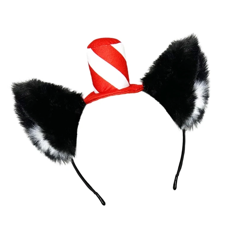 COSPLAY Girls Animal Ear Headband Furry Kitten Headwear Carnivals Party Handmade