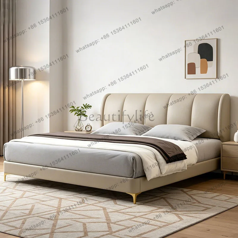 FG Luxury Double Bed Bedroom Children Modern Baby Mobile Design Sleeping Princess Bed Wooden Letto Matrimoniale Trendy Furniture