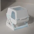 blue and white