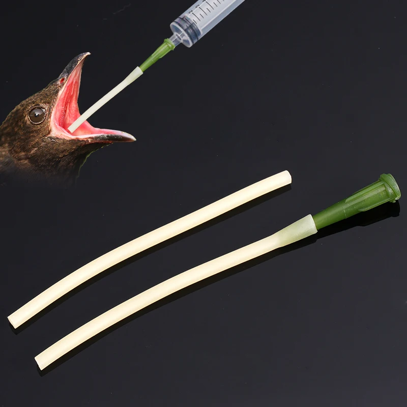 Fütterungsschlauch für junge Vögel, langer Silikonschlauch, oraler Flüssigkeitsinfusionsschlauch, Zuchtschlauch für die Ernährung junger Haustiere, 2/5/10 Stück – Detail 1