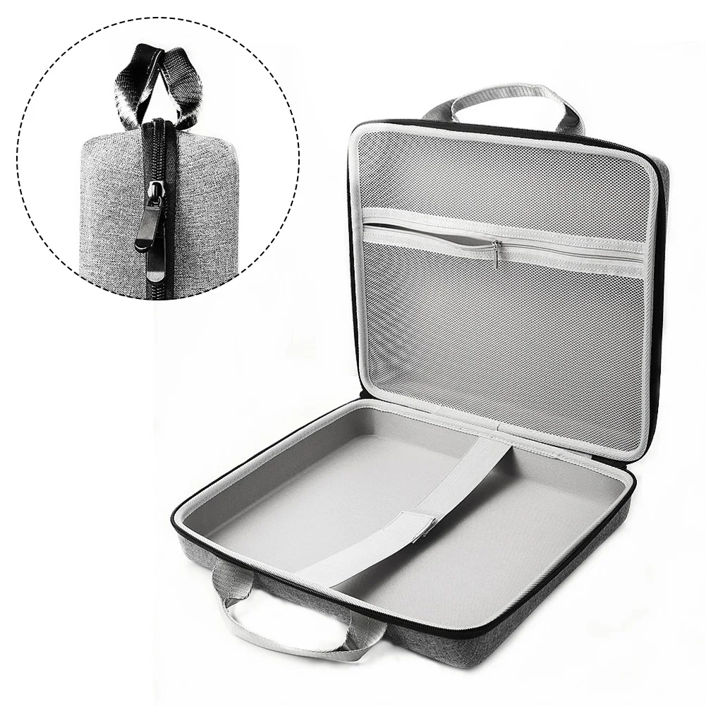 Gray EVA Hard Storage Box With Elastic Strap And Mesh Pocket For For Starlink For Mini Router For Satellite Receiver Outdoor Pro